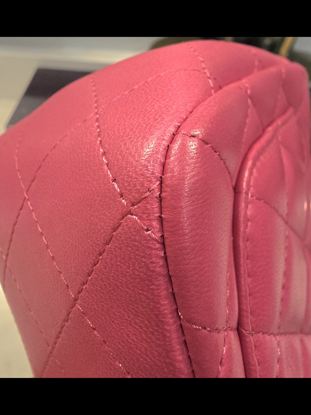 CHANEL Pink Quilted Mini Flap Bag with Gold CC - Picture 10 of 17